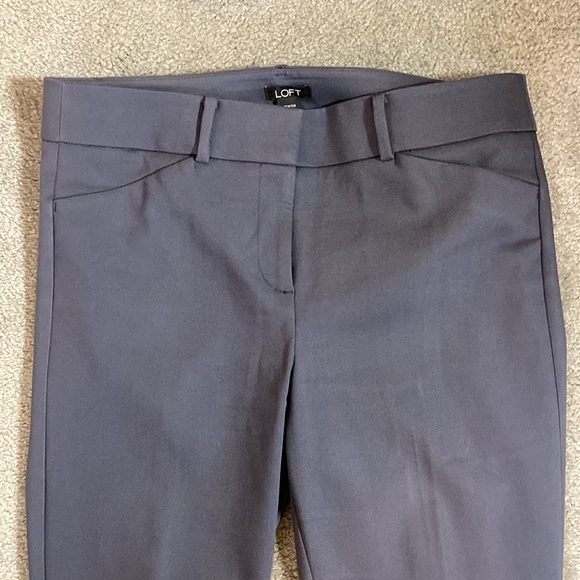 Loft Marisa Pants, Gray, size 10 - Picture 2 of 10